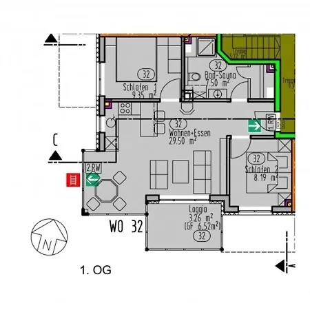 Ferienwohnung Sonnendeck 32 - Lejlighed *